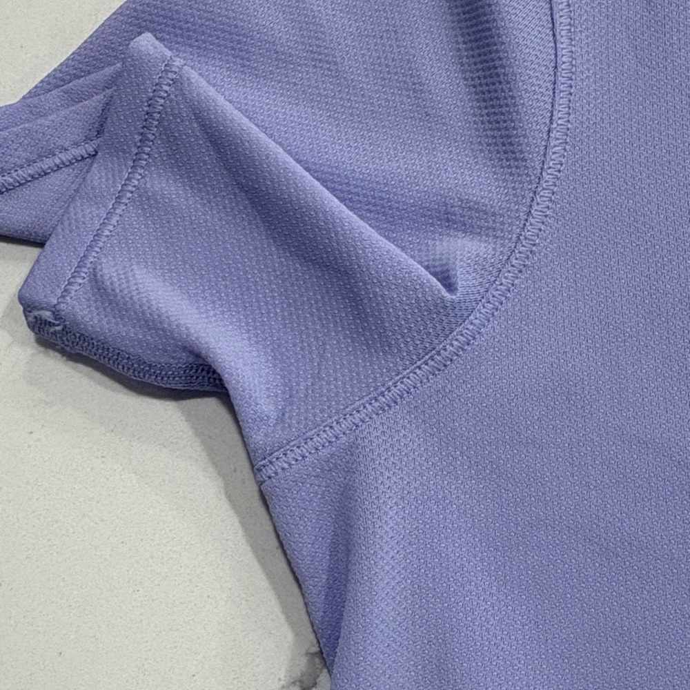 Lululemon High Neck Running and Training T-Shirt ~ M/L ~ Lilac - Picture 2 of 9